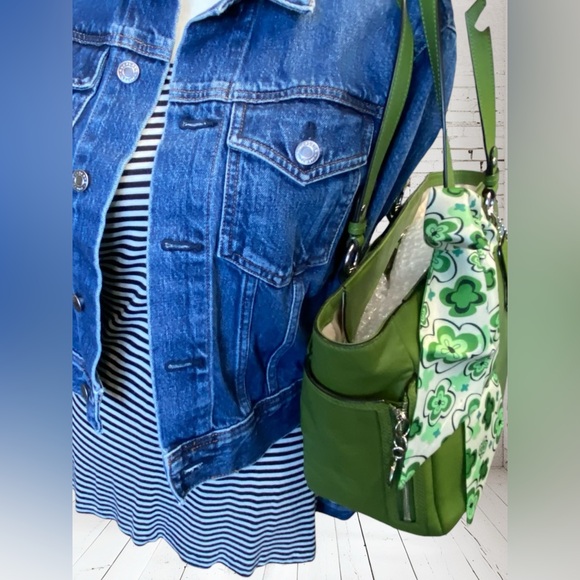 Coach Gallery Green Zip Top Tote Bundle - Picture 6 of 17